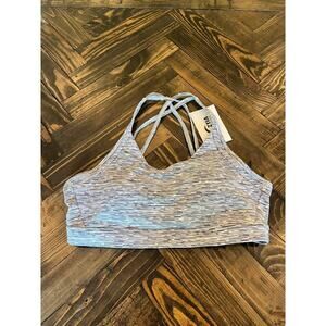 Zyia Active Sports Bra Women XL Gray Lounge Athleisure Supportive Running Hiking